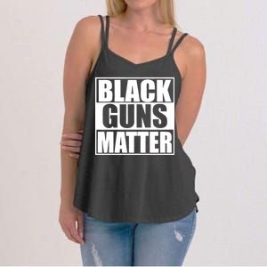 Black Guns Matter 2nd Amendment Women's Strappy Tank