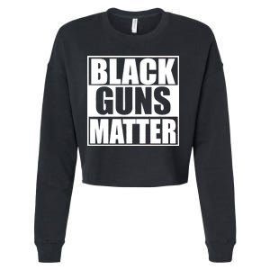 Black Guns Matter 2nd Amendment Cropped Pullover Crew