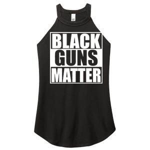 Black Guns Matter 2nd Amendment Women's Perfect Tri Rocker Tank