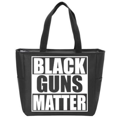 Black Guns Matter 2nd Amendment Zip Tote Bag