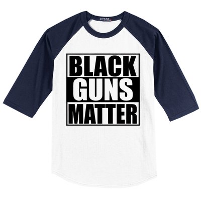 Black Guns Matter 2nd Amendment Baseball Sleeve Shirt