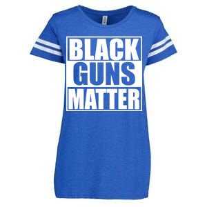 Black Guns Matter 2nd Amendment Enza Ladies Jersey Football T-Shirt