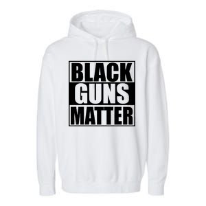 Black Guns Matter 2nd Amendment Garment-Dyed Fleece Hoodie