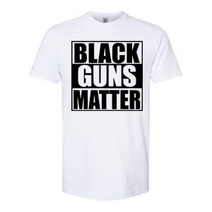 Black Guns Matter 2nd Amendment Softstyle CVC T-Shirt