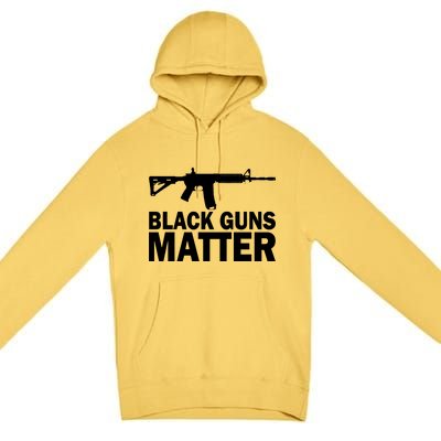 Black Guns Matter AR-15  Premium Pullover Hoodie