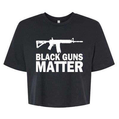 Black Guns Matter AR-15  Bella+Canvas Jersey Crop Tee