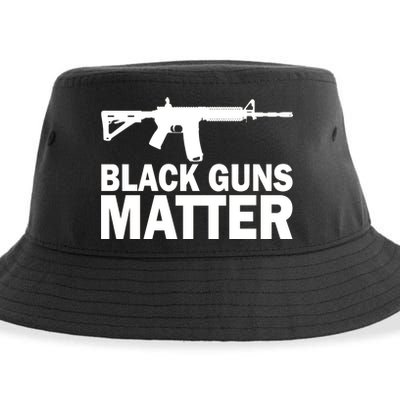 Black Guns Matter AR-15  Sustainable Bucket Hat