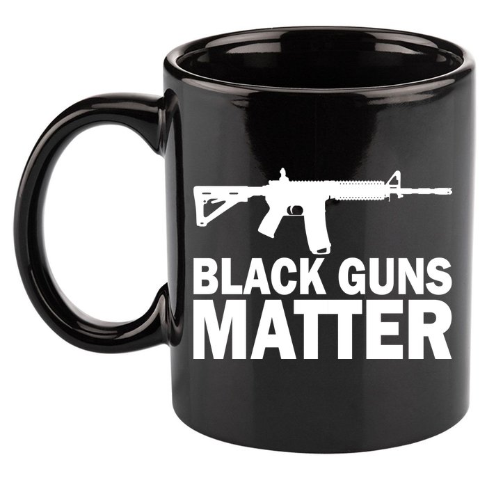 Black Guns Matter AR-15  11oz C Handle Ceramic Mug