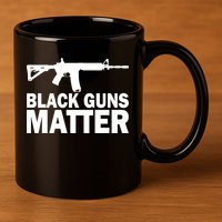 Black Guns Matter AR-15  11oz C Handle Ceramic Mug