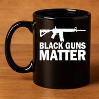 Black Guns Matter AR-15  11oz C Handle Ceramic Mug