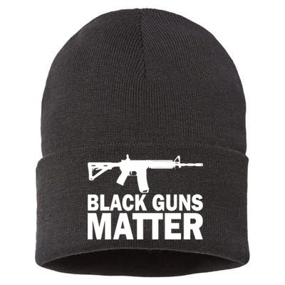 Black Guns Matter AR-15  Sustainable Knit Beanie