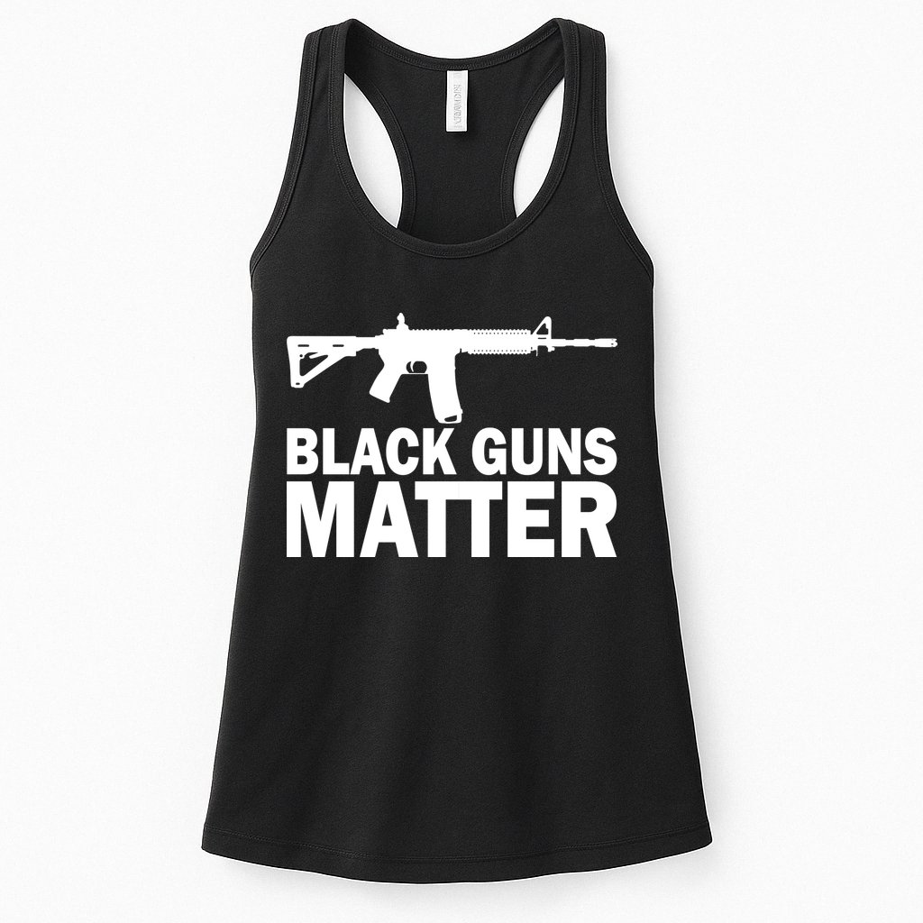 Black Guns Matter AR-15  Womens Tank Top
