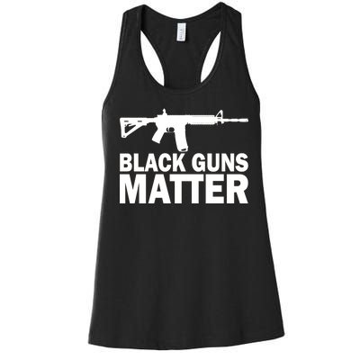 Black Guns Matter AR-15  Women's Racerback Tank