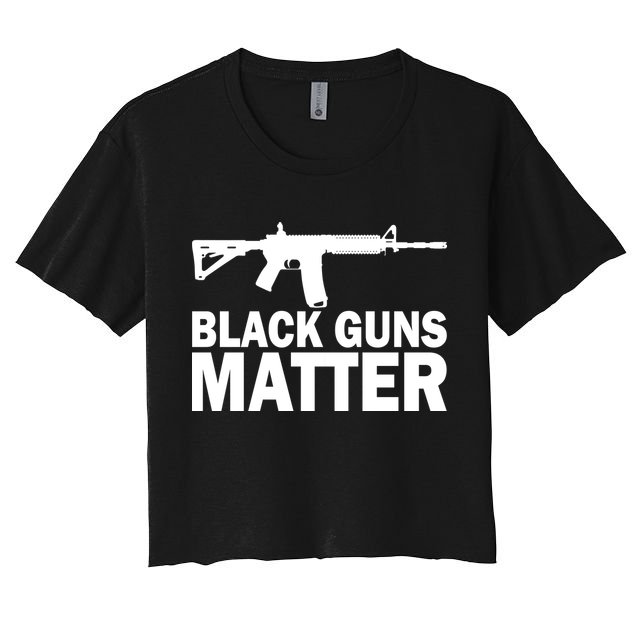 Black Guns Matter AR-15  Crop Top