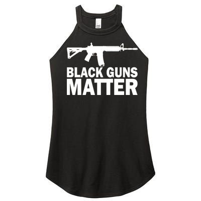 Black Guns Matter AR-15  Women’s Perfect Tri Rocker Tank