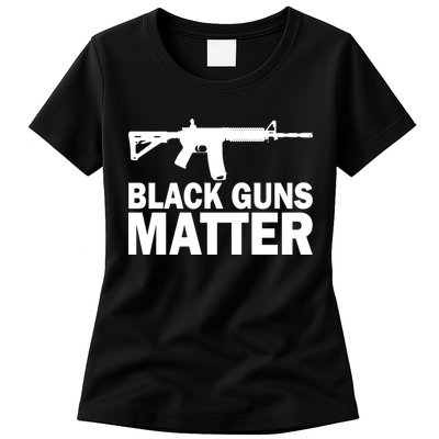 Black Guns Matter AR-15  Womens T-Shirt