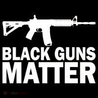 Black Guns Matter AR-15  Womens T-Shirt