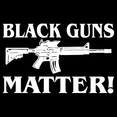 Black Guns Matter AR-15 2nd Amendment T-Shirt