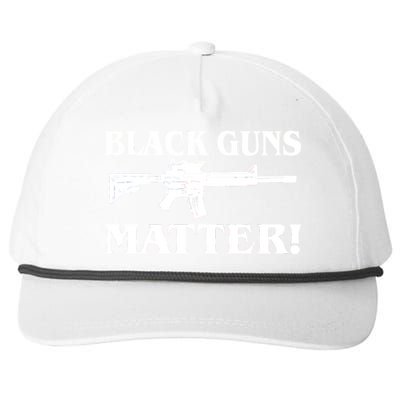 Black Guns Matter AR-15 2nd Amendment Snapback Five-Panel Rope Hat