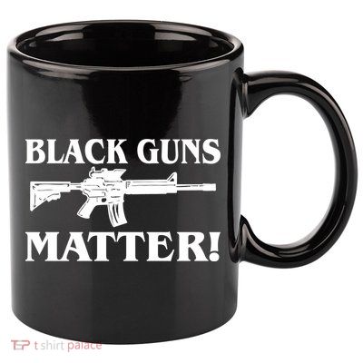 Black Guns Matter AR-15 2nd Amendment 11oz C Handle Ceramic Mug