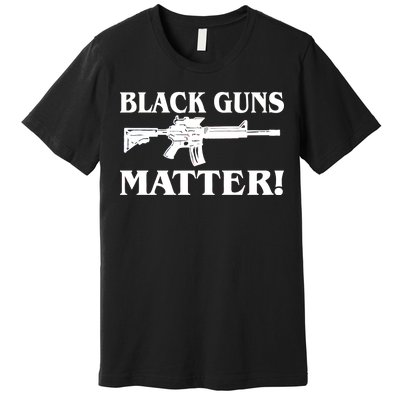 Black Guns Matter AR-15 2nd Amendment Premium T-Shirt