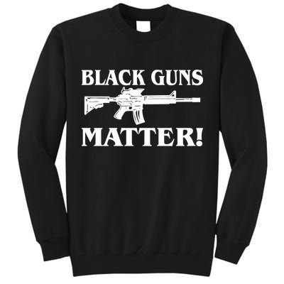 Black Guns Matter AR-15 2nd Amendment Tall Sweatshirt
