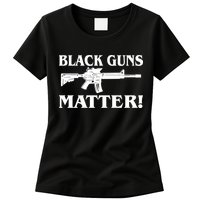 Black Guns Matter AR-15 2nd Amendment Womens T-Shirt