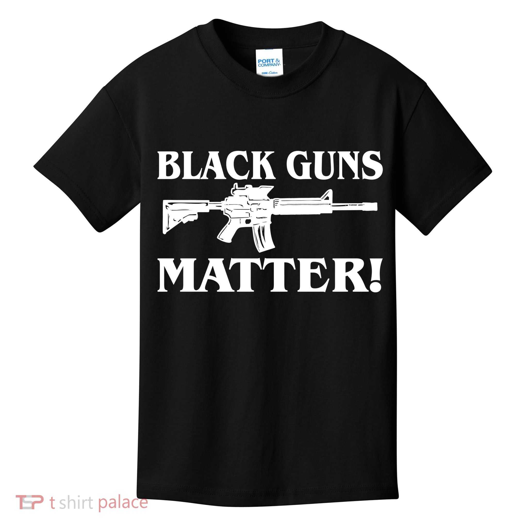 Black Guns Matter AR-15 2nd Amendment Kids T-Shirt