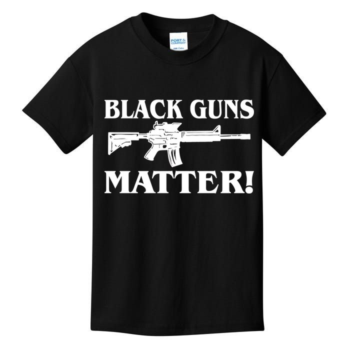 Black Guns Matter AR-15 2nd Amendment Kids T-Shirt