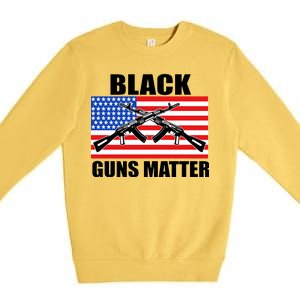 Black Guns Matter USA 2nd Amendment Premium Crewneck Sweatshirt