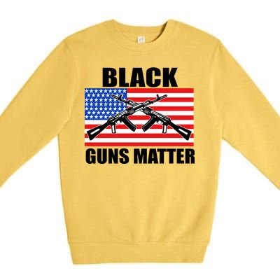 Black Guns Matter USA 2nd Amendment Premium Crewneck Sweatshirt