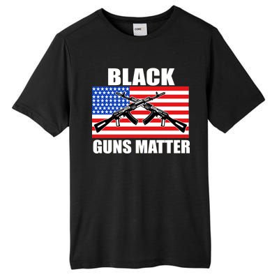 Black Guns Matter USA 2nd Amendment Tall Fusion ChromaSoft Performance T-Shirt