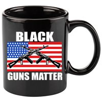 Black Guns Matter USA 2nd Amendment 11oz C Handle Ceramic Mug
