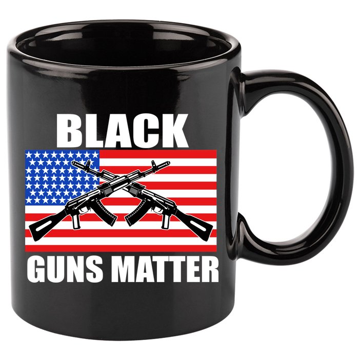 Black Guns Matter USA 2nd Amendment 11oz C Handle Ceramic Mug
