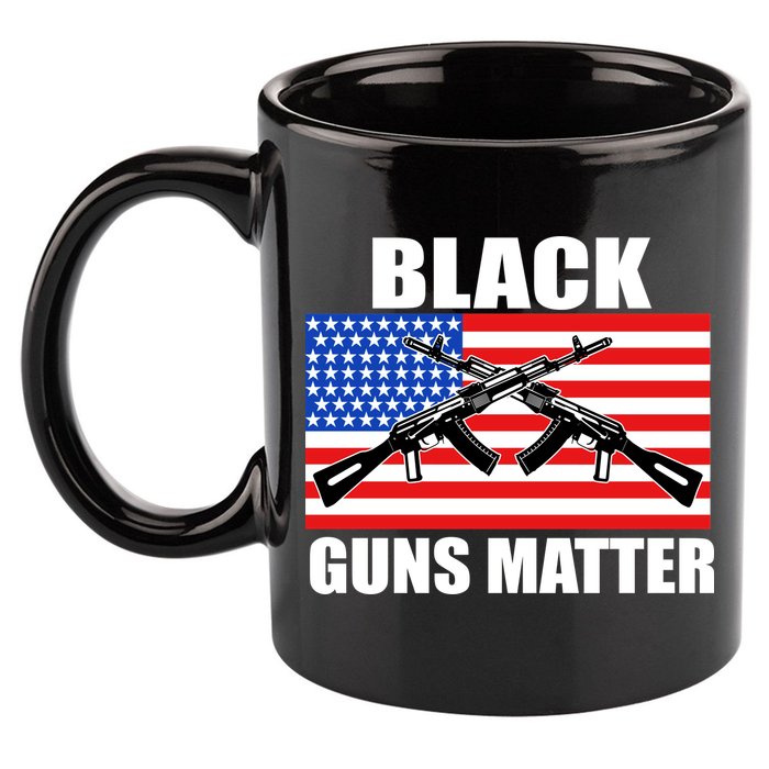 Black Guns Matter USA 2nd Amendment 11oz C Handle Ceramic Mug