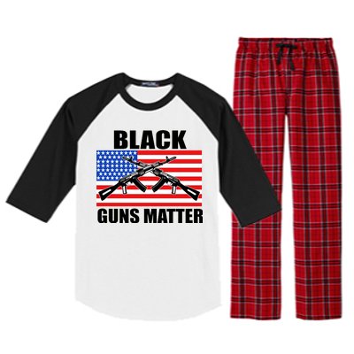 Black Guns Matter USA 2nd Amendment Raglan Sleeve Pajama Set