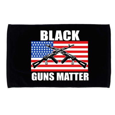 Black Guns Matter USA 2nd Amendment Microfiber Hand Towel