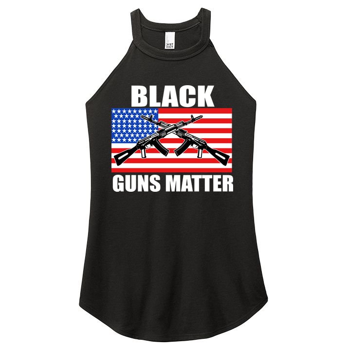 Black Guns Matter USA 2nd Amendment Women's Perfect Tri Rocker Tank