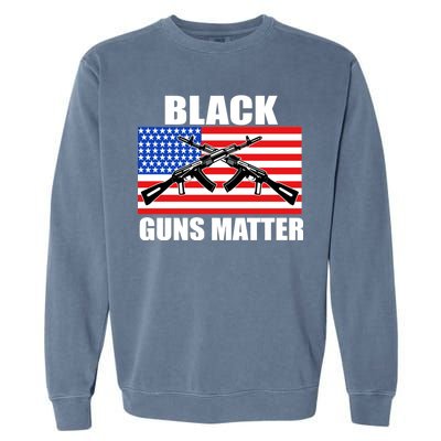 Black Guns Matter USA 2nd Amendment Garment-Dyed Sweatshirt