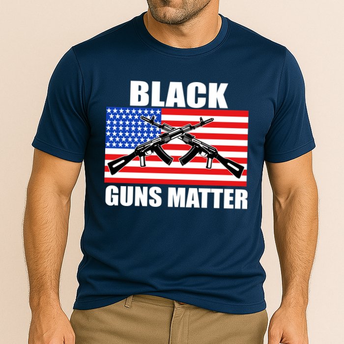 Black Guns Matter USA 2nd Amendment Cooling Performance Crew T-Shirt