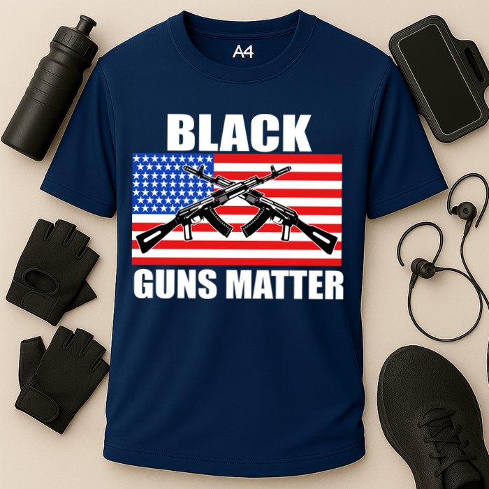Black Guns Matter USA 2nd Amendment Cooling Performance Crew T-Shirt