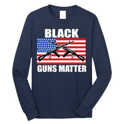 Black Guns Matter USA 2nd Amendment Long Sleeve Shirt