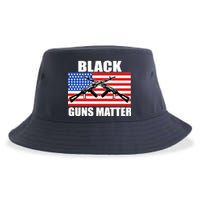 Black Guns Matter USA 2nd Amendment Sustainable Bucket Hat