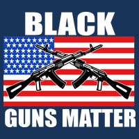 Black Guns Matter USA 2nd Amendment Button