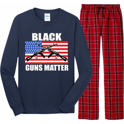 Black Guns Matter USA 2nd Amendment Long Sleeve Pajama Set