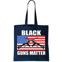 Black Guns Matter USA 2nd Amendment Tote Bag