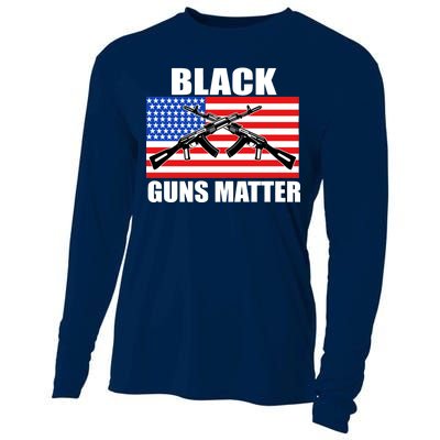 Black Guns Matter USA 2nd Amendment Cooling Performance Long Sleeve Crew