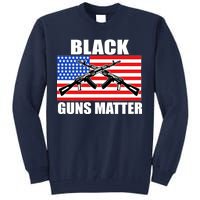 Black Guns Matter USA 2nd Amendment Tall Sweatshirt