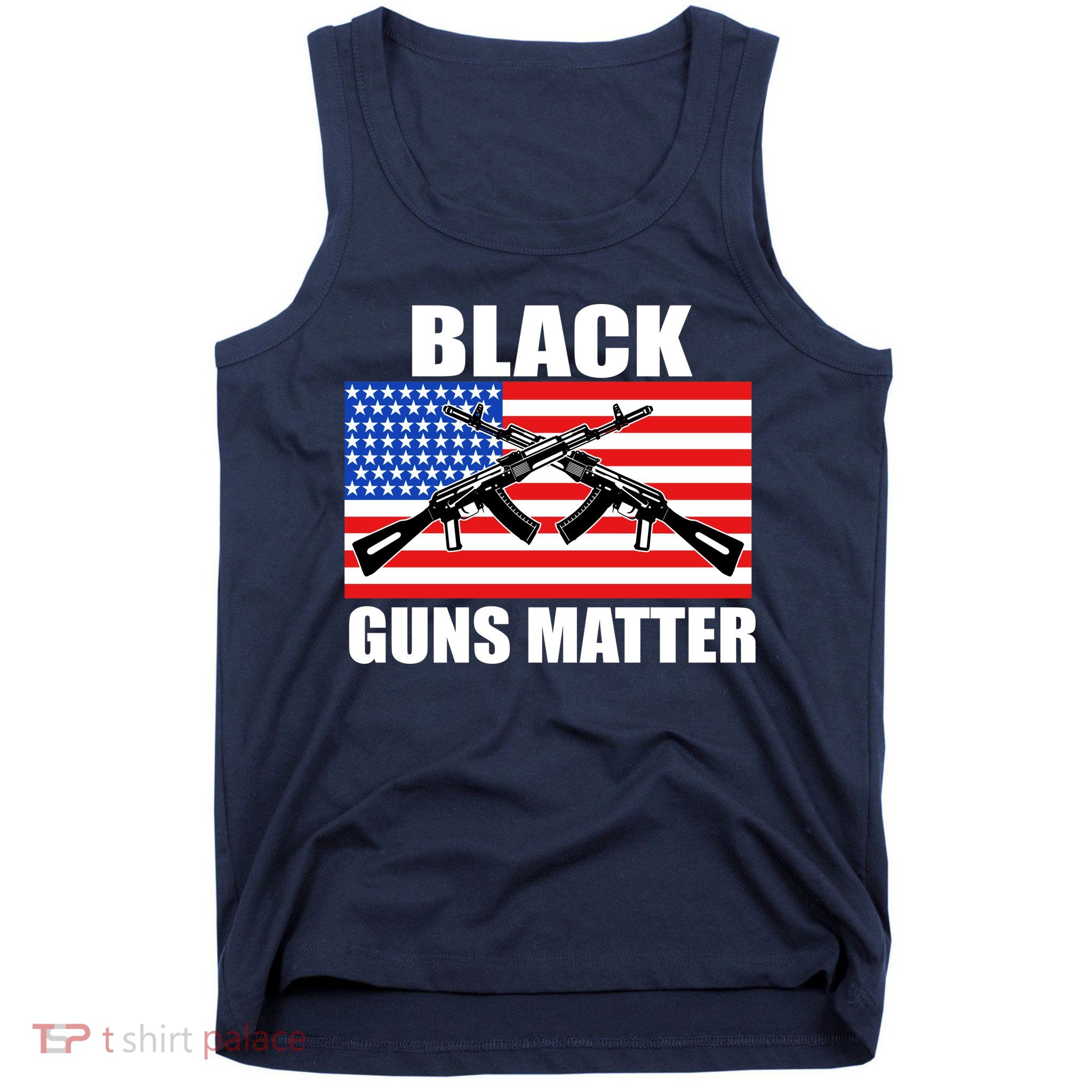 Black Guns Matter USA 2nd Amendment Tank Top