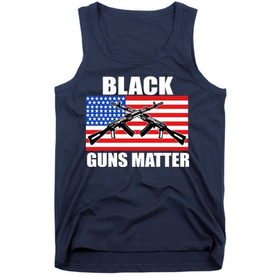 Black Guns Matter USA 2nd Amendment Tank Top